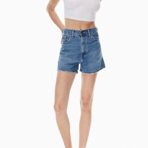 Levis Aritzia Classic Blue Denim Women's Shorts High Loose size 27